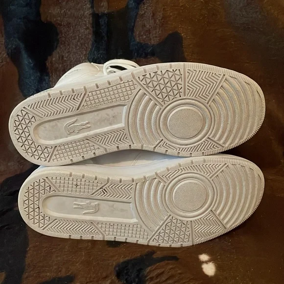 “Lacoste” White Mid Leather Sneakers! - Picture 9 of 9